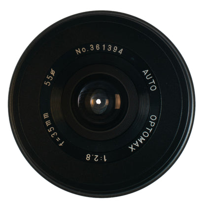 Optomax Auto 35mm F2.8 Cine Mod Lens w/ Neutral Anamorphic Bokeh & Flare | M4/3!