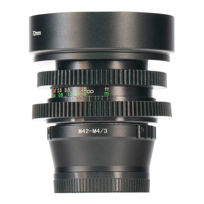 Topman MC 28mm F2.8 Cine Mod Wide Angle Prime Lens For Filmmaking | M4/3!