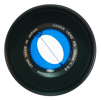 Canon FD 135mm F3.5 Cine Mod Prime w/ Blue Anamorphic Bokeh & Flare | Sony E!