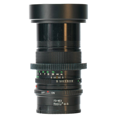 Canon FD 135mm F3.5 Cine Mod Prime w/ Blue Anamorphic Bokeh & Flare | Sony E!