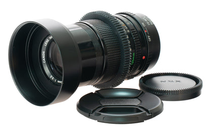 Canon FD 135mm F3.5 Cine Mod Prime w/ Blue Anamorphic Bokeh & Flare | Sony E!