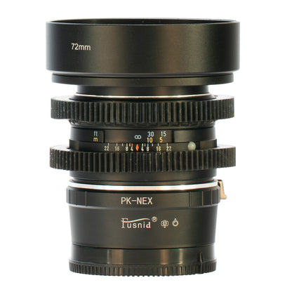 Asahi SMC Pentax 55mm F1.8 Cine Mod w/ Blue Anamorphic Bokeh & Flare | Sony E!