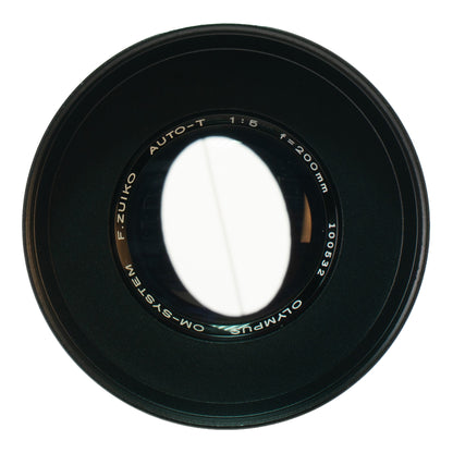 Olympus OM F. Zuiko Auto-T 200mm F5 Cine Mod w/ Anamorphic Bokeh & Flare | Canon