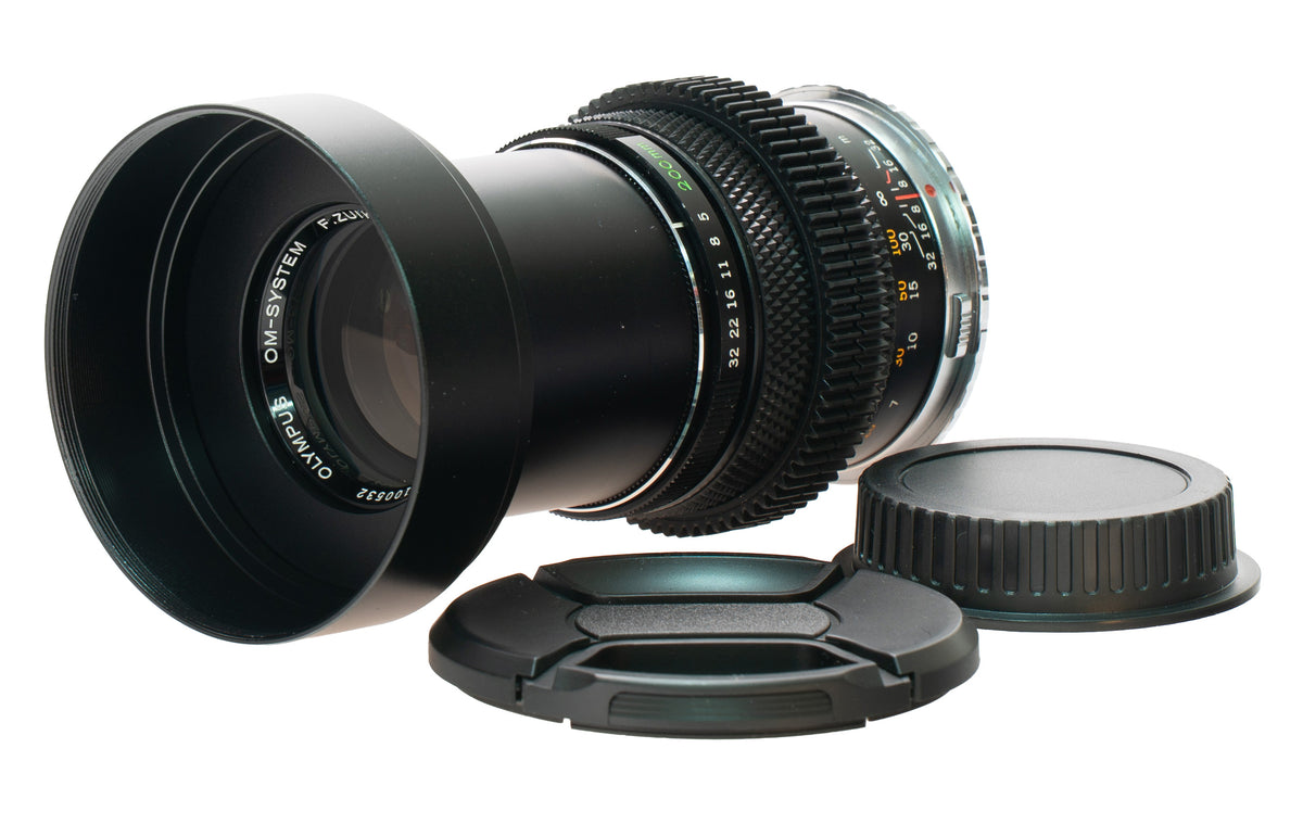 Olympus OM F. Zuiko Auto-T 200mm F5 Cine Mod w/ Anamorphic Bokeh & Flare | Canon