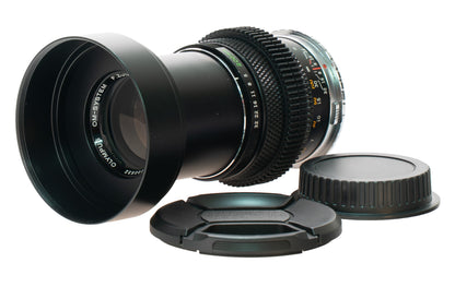 Olympus OM F. Zuiko Auto-T 200mm F5 Cine Mod w/ Anamorphic Bokeh & Flare | Canon