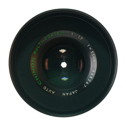 Chinon Auto Multi-Coated 55mm F1.7 Cine Mod w/ Anamorphic Bokeh & Flare | FX!