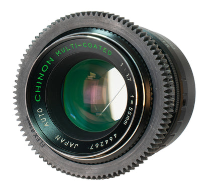 Chinon Auto Multi-Coated 55mm F1.7 Cine Mod w/ Anamorphic Bokeh & Flare | FX!