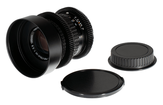 Asahi SMC Pentax - M 135mm F3.5 Cine Mod Prime w/ Anamorphic Bokeh For Canon EF! - TerPhoto Store
