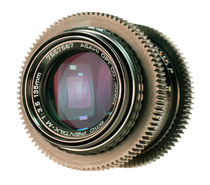 Asahi SMC Pentax - M 135mm F3.5 Cine Mod Prime w/ Anamorphic Bokeh For Canon EF! - TerPhoto Store
