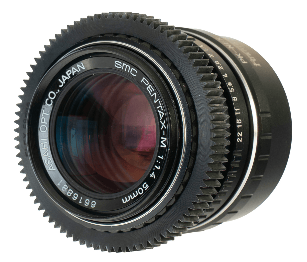 Asahi SMC Pentax-M 50mm F1.4 Cine Mod Vintage Portrait Prime | Sony E-mount - TerPhoto Store