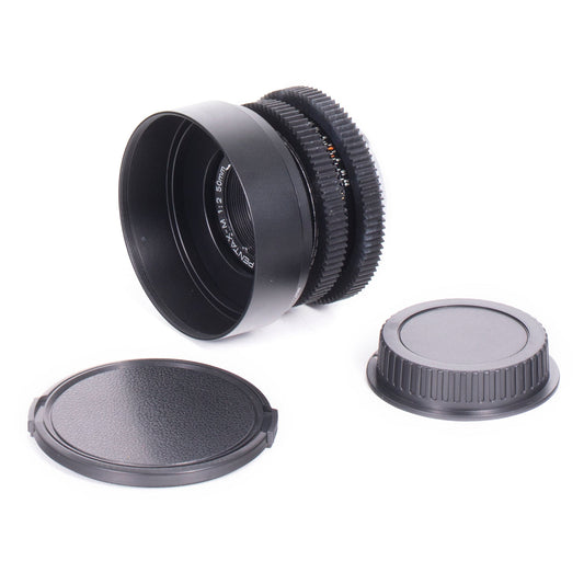 Asahi SMC Pentax - M 50mm F2 Cine Mod Prime Lens w/ Anamorphic Bokeh For Canon EF! - TerPhoto Store