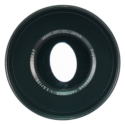 Asahi Super-Multi-Coated TAKUMAR 135mm F3.5 Cine w/ Anamorphic Bokeh | Canon EF - TerPhoto Store