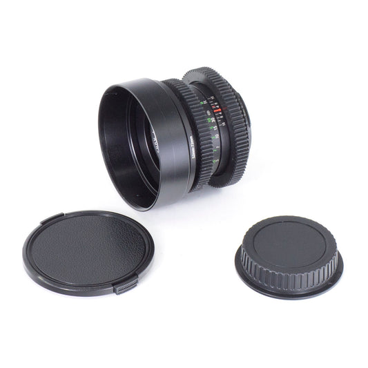 Auto Rikenon 50mm F2 Cine Mod Prime Lens w/ Anamorphic Bokeh For Canon EF mount! - TerPhoto Store