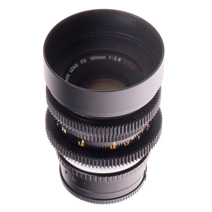 Canon FD 100mm F2.8 S.S.C Cine Mod Prime Portrait Lens | Sony E-mount! - TerPhoto Store