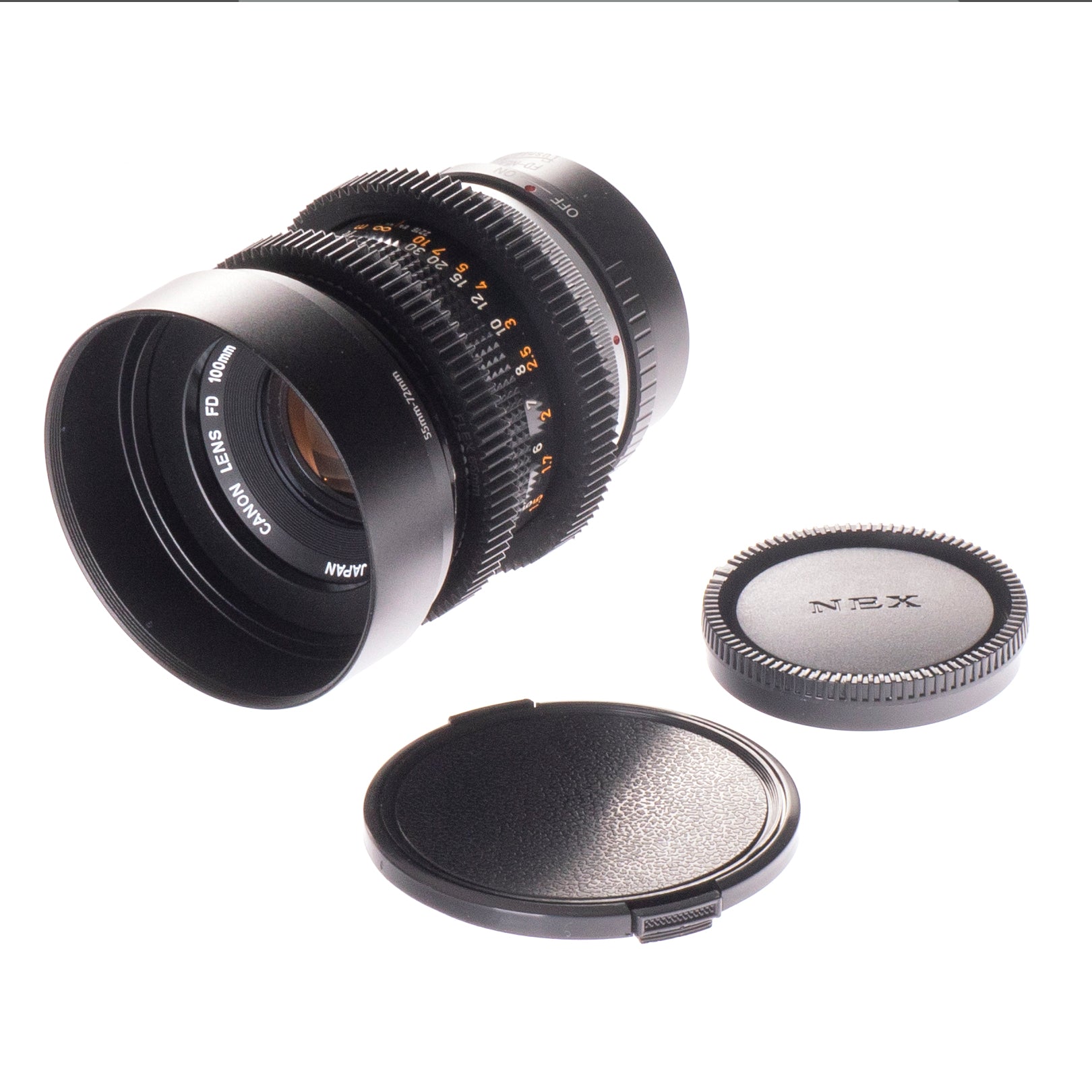 Canon FD 100mm F2.8 S.S.C Cine Mod Prime Portrait Lens | Sony E-mount! - TerPhoto Store