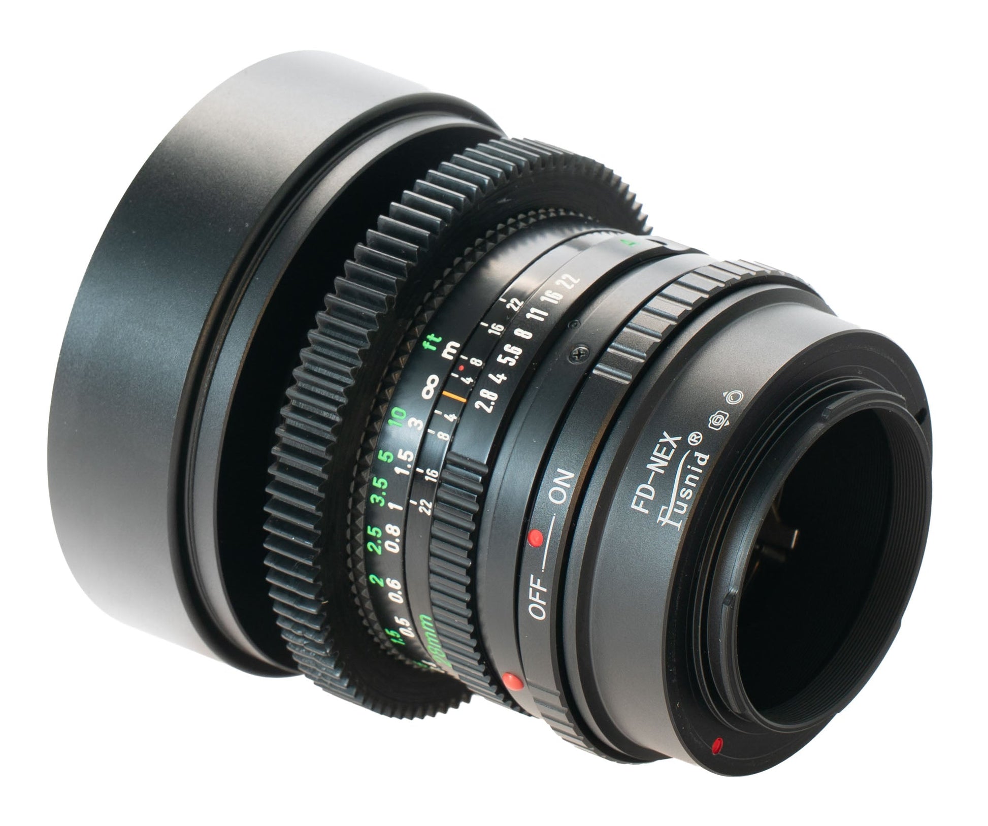 Canon FD 28mm F2.8 Cine Mod Wide Prime Lens w/ Anamorphic Bokeh | Sony E-mount! - TerPhoto Store