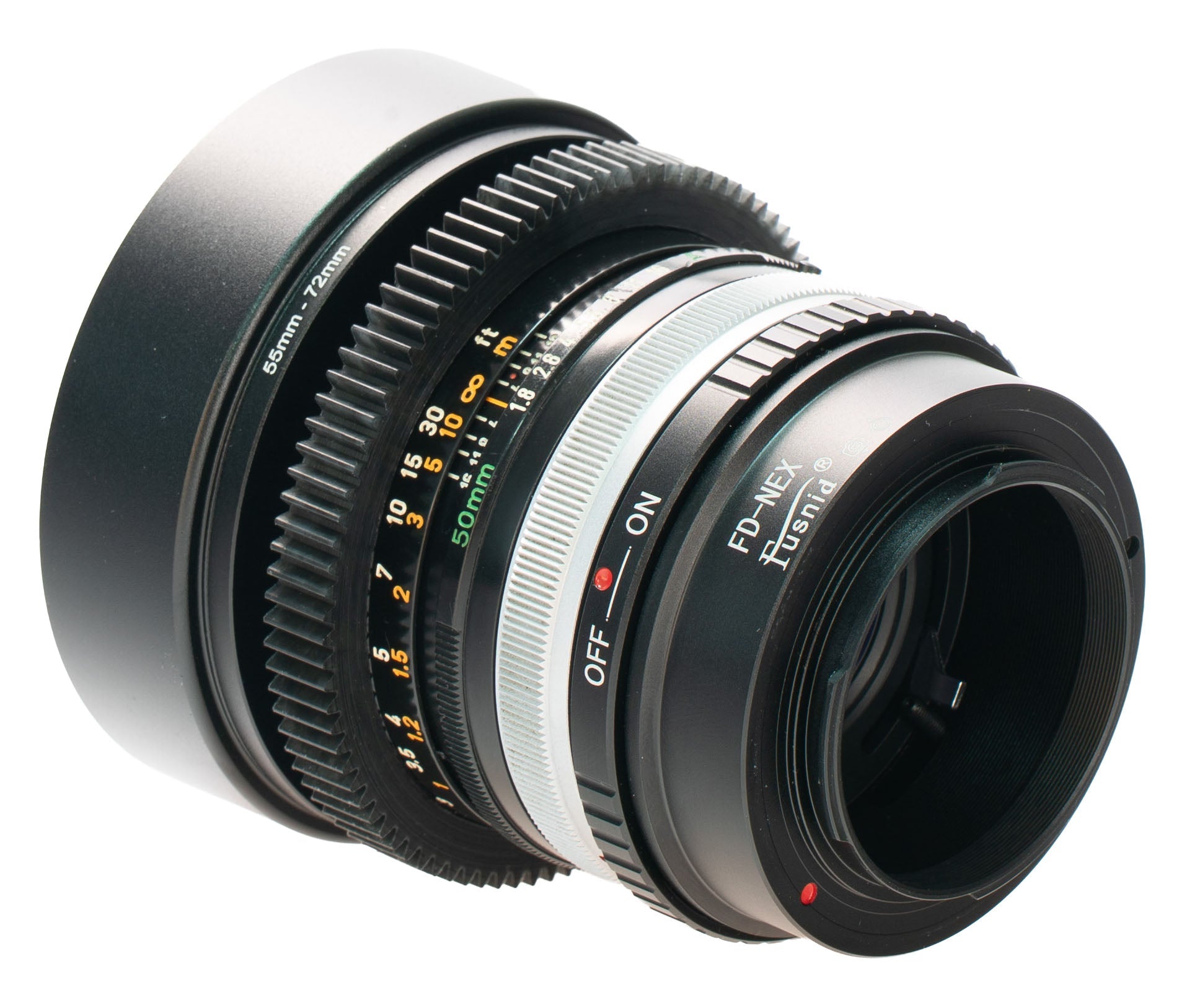 Canon FD 50mm F1.8 S.C. Cin Mod Prime Portrait Lens | Sony E - mount! - TerPhoto Store