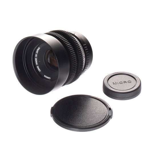 Canon FD 50mm F1.8 S.C. Cine Mod Prime Lens w/ Anamorphic Bokeh | M4/3 mount! - TerPhoto Store