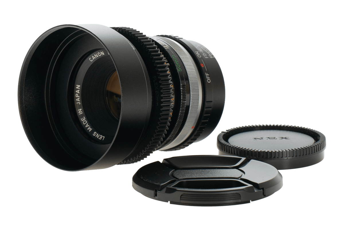 Canon FD 50mm F1.8 S.C. Cine Mod Prime Lens w/ Anamorphic Bokeh | Sony E-mount! - TerPhoto Store