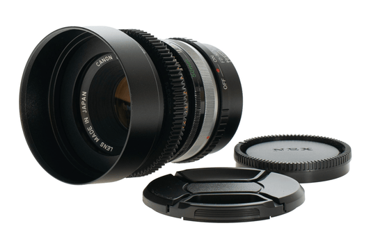 Canon FD 50mm F1.8 S.C. Cine Mod Prime Lens w/ Anamorphic Bokeh | Sony E-mount! - TerPhoto Store