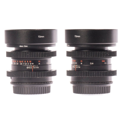 Carl Zeiss 28/35/50/80/135mm Cine Mod Lenses Set For Canon EF Mount w/ Case! - TerPhoto Store