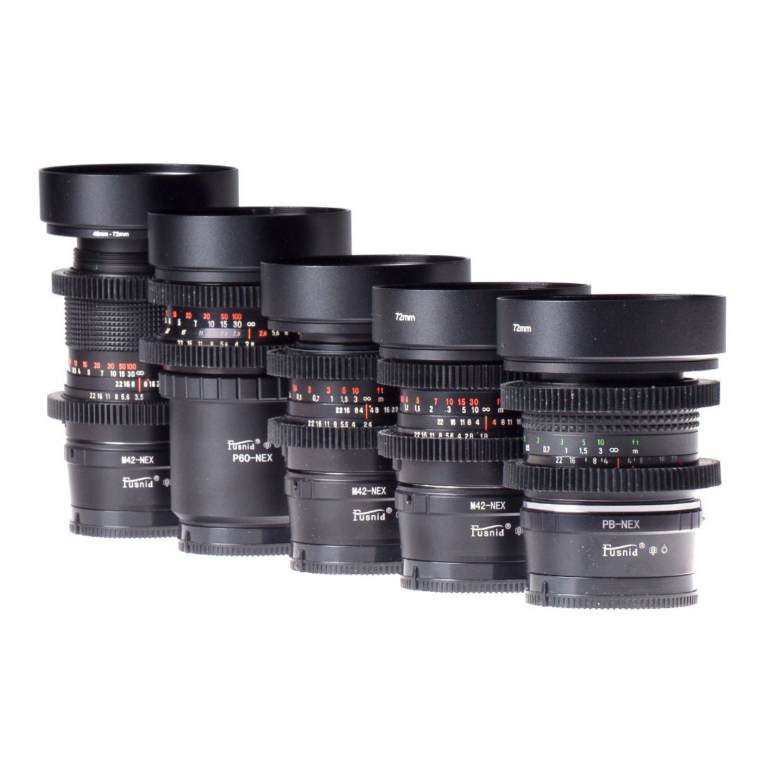 Carl Zeiss 28/35/50/80/135mm Cine Mod Prime Lenses Set For Sony E - Mount w/ Case! - TerPhoto Store