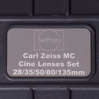 Carl Zeiss 28/35/50/80/135mm Cine Mod Prime Lenses Set For Sony E - Mount w/ Case! - TerPhoto Store