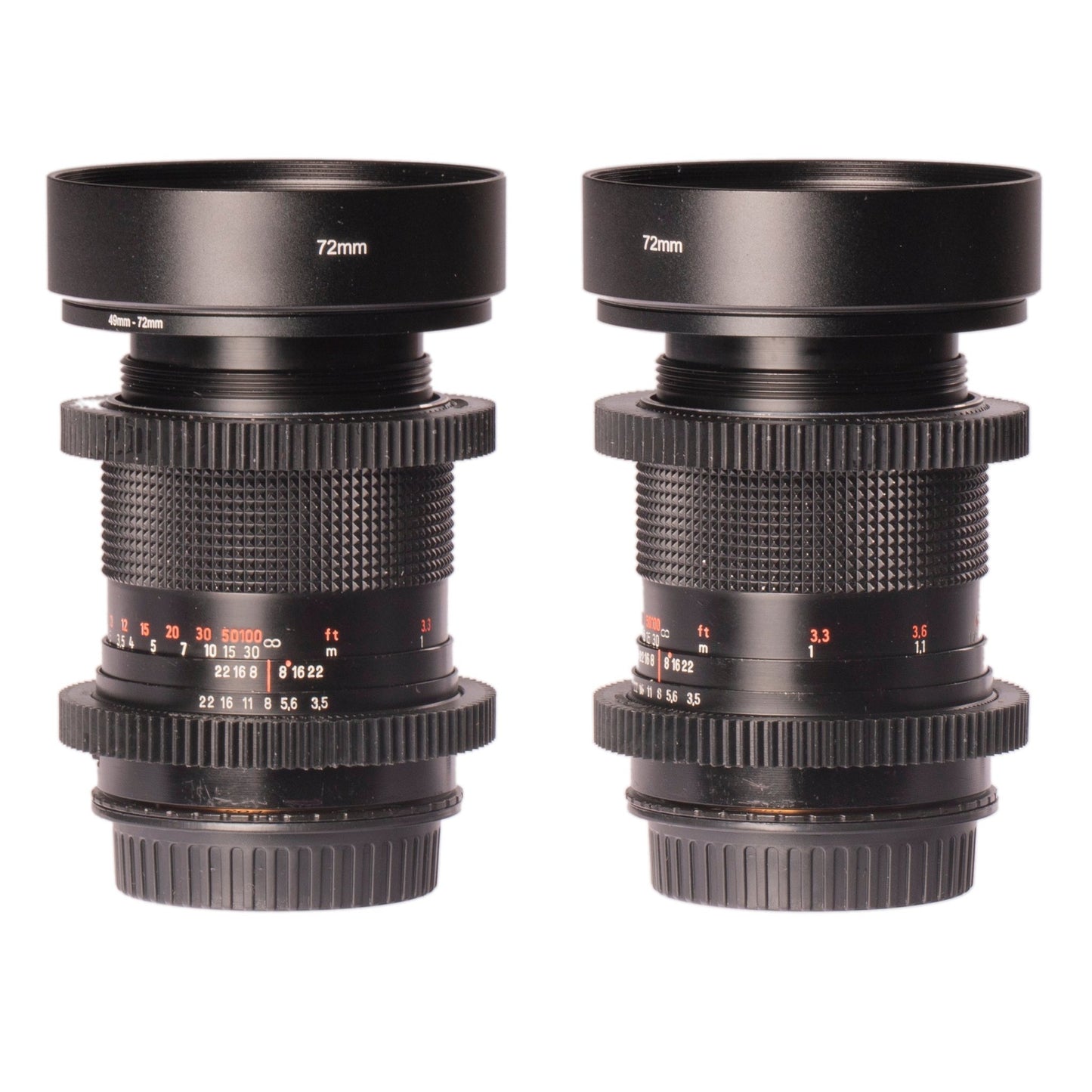 Carl Zeiss 29/35/50/80/135mm Cine Modded Lenses Set For Canon EF Mount w/ Case! - TerPhoto Store
