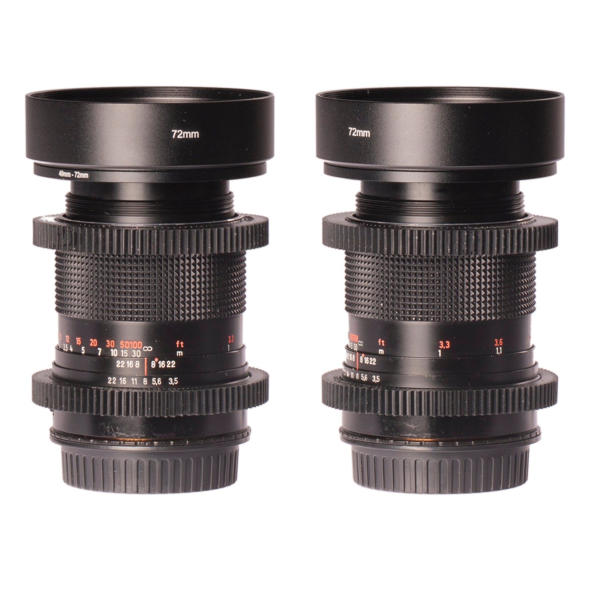 Carl Zeiss 29/35/50/80/135mm Cine Modded Lenses Set For Canon EF Mount w/ Case! - TerPhoto Store