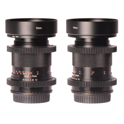 Carl Zeiss 29/35/50/80/135mm Cine Modded Lenses Set For Canon EF Mount w/ Case! - TerPhoto Store