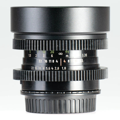 Carl Zeiss Jena DDR MC Pancolar Auto 50mm F1.8 Cine Mod Lens | Canon EF Mount! - TerPhoto Store