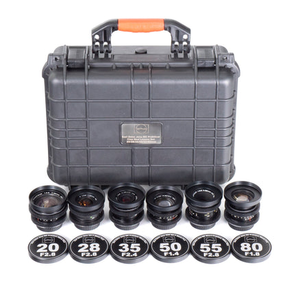 Carl Zeiss Jena Prakticar Cine Mod 20/28/35/50/55/80mm Lens Set For Canon EF! - TerPhoto Store