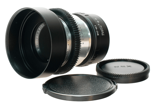 Carl Zeiss Jena Tessar 50mm F2.8 Cine Mod Silver Portrait Prime | Sony E-mount! - TerPhoto Store