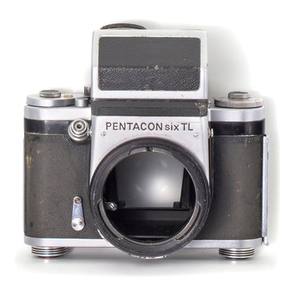 CLA'd Pentacon SIX TL 6x6 MF Film Camera Body w/ Metering Prism Finder! Read! - TerPhoto Store