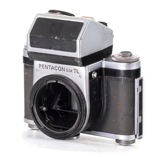 CLA'd Pentacon SIX TL 6x6 MF Film Camera Body w/ Metering Prism Finder! Read! - TerPhoto Store