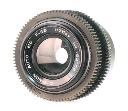 Cosinon Auto MC 35mm F2.8 Prime Cine Mod Lens For Filmmaking | Fuji FX Mount! - TerPhoto Store