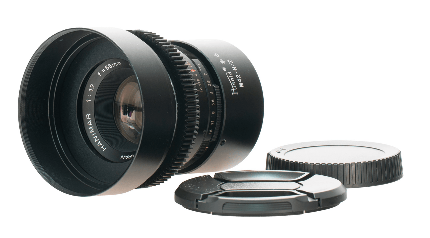 Hanimar 55mm F1.7 Cine Mod Serviced Portrait Prime w/ Anamorphic Bokeh | Nikon Z - TerPhoto Store