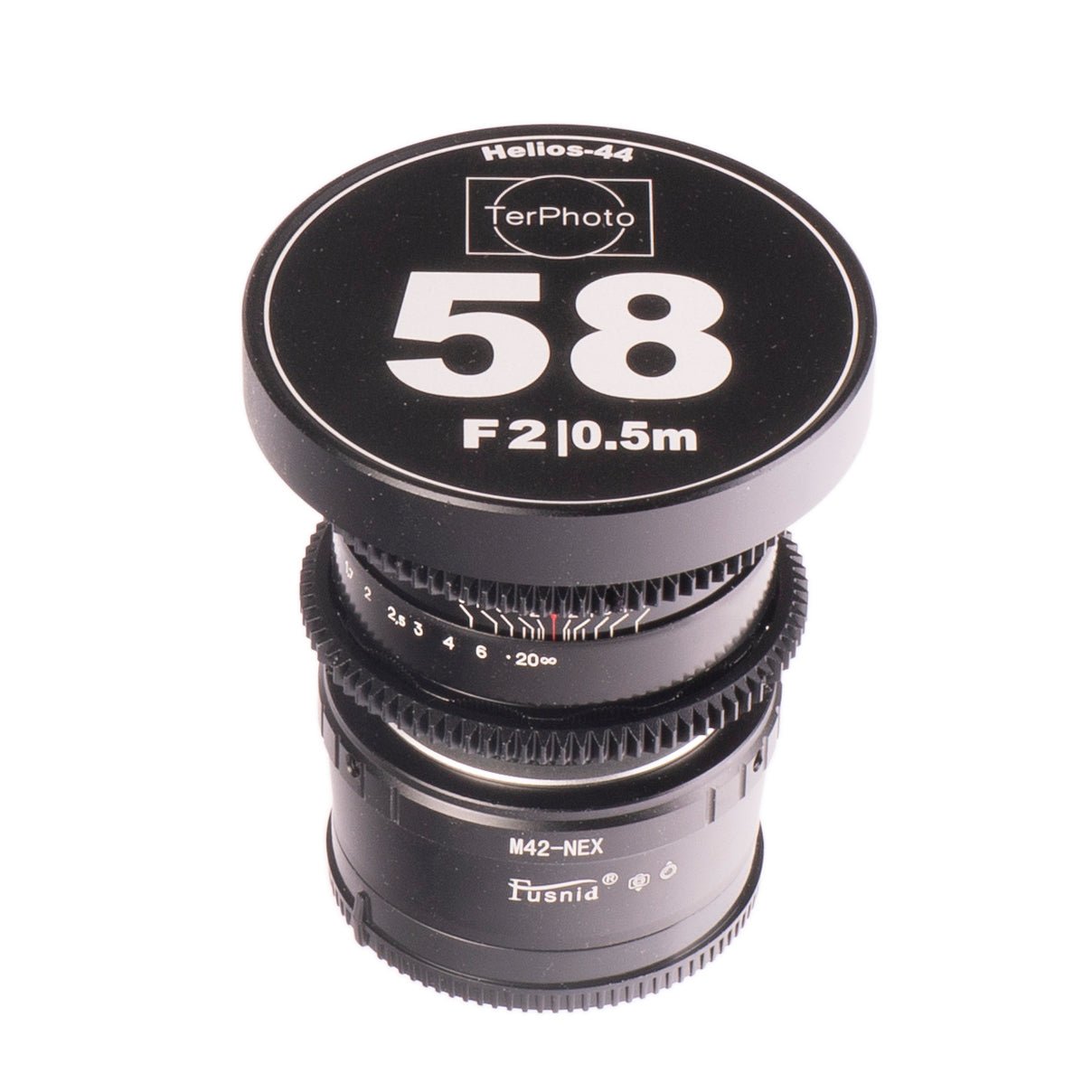 Helios 44 2/58 KMZ Prime Cine Mod Lens For Filmmaking | Sony E - mount! 58mm F2! - TerPhoto Store