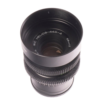 Helios 44 2/58 Prime Cine Mod Lens For Filmmaking | Sony E-mount! 44M-4 58mm F2! - TerPhoto Store