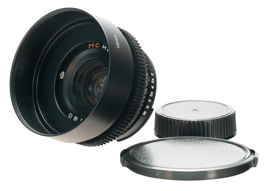 Helios - 81N MC 50mm F2 Cine Mod Prime Portrait Lens w/ Anamorphic Bokeh | Nikon F - TerPhoto Store