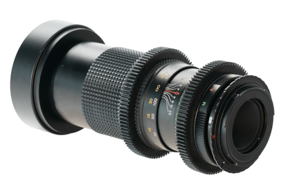 Helios Tele-Auto 200mm F4 Cine Mod w/ Blue Anamorphic Bokeh & Flares | Canon EF! - TerPhoto Store