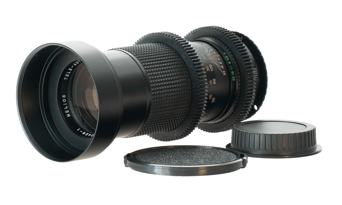 Helios Tele-Auto 200mm F4 Cine Mod w/ Blue Anamorphic Bokeh & Flares | Canon EF! - TerPhoto Store