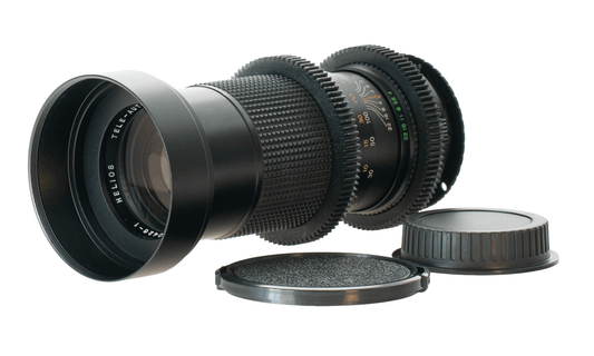 Helios Tele-Auto 200mm F4 Cine Mod w/ Blue Anamorphic Bokeh & Flares | Canon EF! - TerPhoto Store
