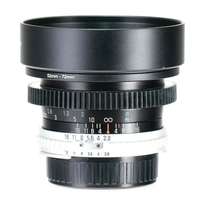 Hoya HMC Wide - Auto 28mm F2.8 Cine Mod Prime Lens For Nikon F (Ai) Mount! - TerPhoto Store