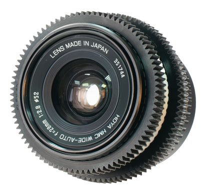 Hoya HMC Wide-Auto 28mm F2.8 Cine Mod Wide Lens w/ Anamorphic Bokeh | Fujifilm X - TerPhoto Store