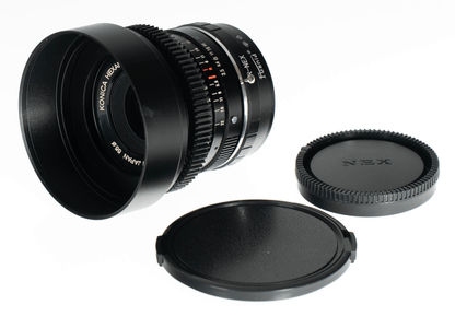 Konica Hexanon AR 28mm F3.5 Cine Mod Wide Angle Prime Lens For Sony E - mount! - TerPhoto Store