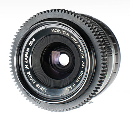 Konica Hexanon AR 28mm F3.5 Cine Mod Wide Angle Prime Lens For Sony E - mount! - TerPhoto Store