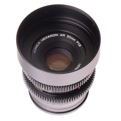 Konica Hexanon AR 50mm F1.8 Cine Mod Prime For Filmmaking | Sony E - mount! - TerPhoto Store