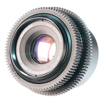 Minolta MD Rokkor 45mm F2 Cine Mod Lens w/ Anamorphic Bokeh For Sony E - mount! - TerPhoto Store