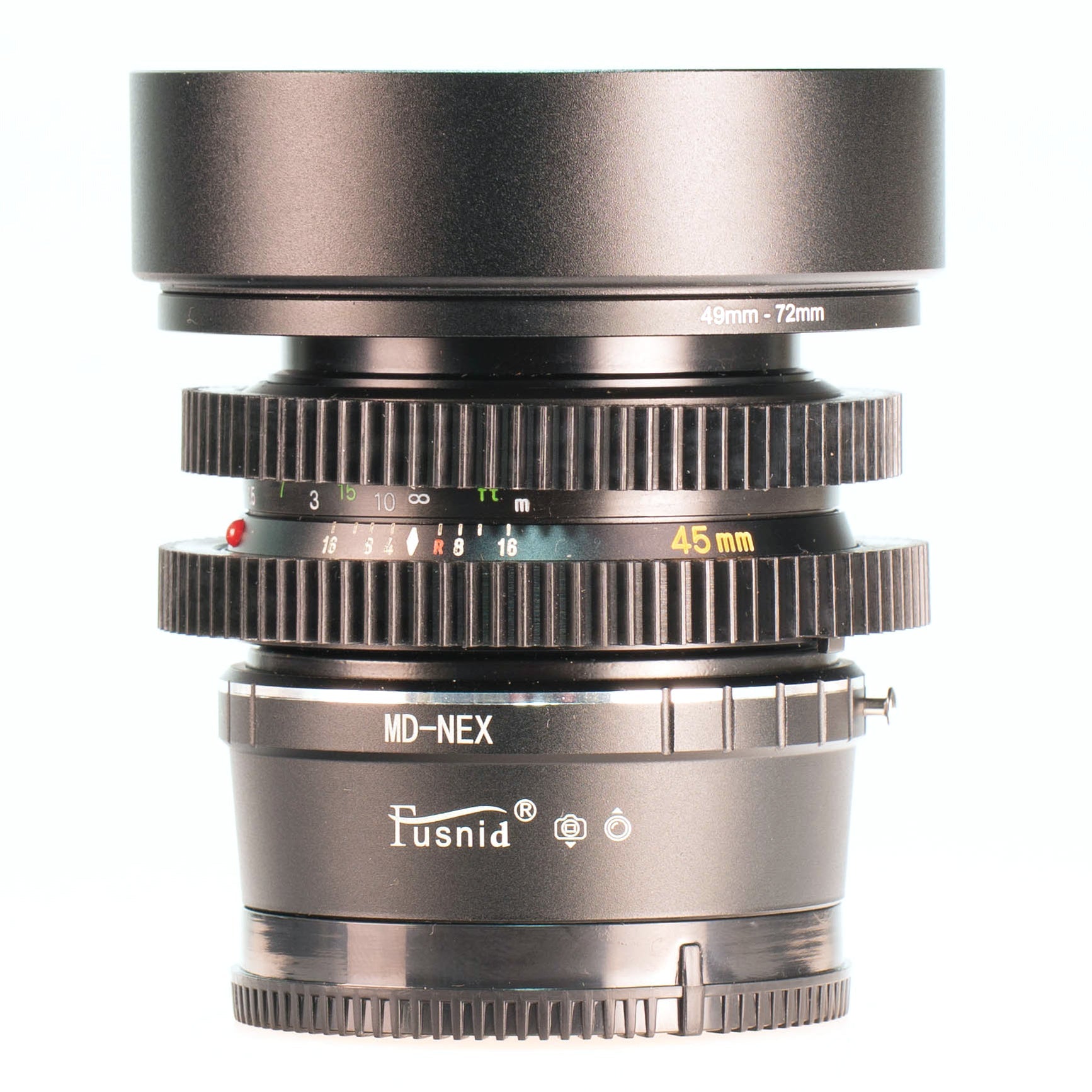 Minolta MD Rokkor 45mm F2 Cine Mod Lens w/ Anamorphic Bokeh For Sony E - mount! - TerPhoto Store